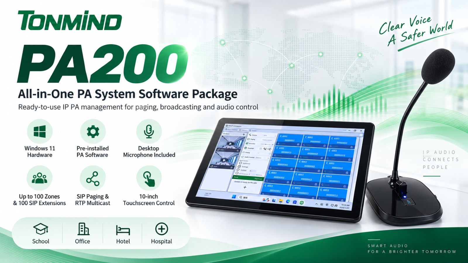 Tonmind lancia il pacchetto software PA200 All-in-One PA System